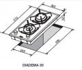 Lofra HGN320 Domino-Gaskochfeld DIADEME 30