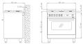 LOFRA MT86GV/C MAXIMA Range Cooker Gasherd mit Umluft-Gasbackofen/ Energieeffizienzklasse A