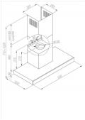 Amica KH 17021 E T-Line Wandhaube/ Energieeffizienzklasse E