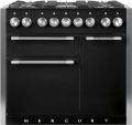Falcon MERCURY 1000 Range Cooker, Gasherd mit Elektrobackofen, schwarz/ Energieeffizienzklasse A