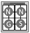Oranier Dessauer FZL2355 Gasherd/ Energieeffizienzklasse A