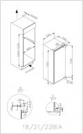Amica EKS 16164 Einbau-Kühlschrank mit Gefrierfach/ Energieeffizienzklasse A+