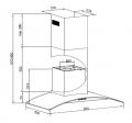 Amica KH 17183-2E Wand-Dunstabzugshaube/ Energieeffizienzklasse E