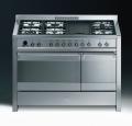 Smeg A3D-7 Gasherd mit Elektrobackofen, Opera Kochzentrum/ Energieeffizienzklasse B/B