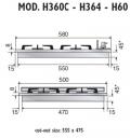 ILVE H360CNV Gaskochfeld