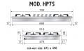 ILVE HP75C Gaskochfeld